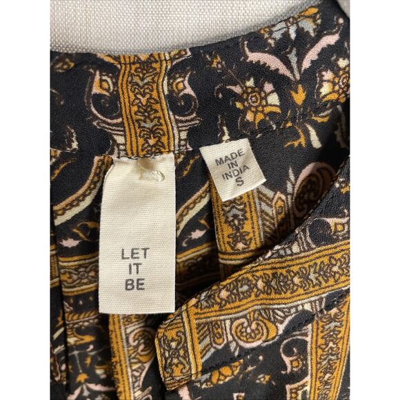 Let It Be - Women’s Sz Small Blouse - Sleeveless - Geometric/Elephant Print - Picture 2 of 4